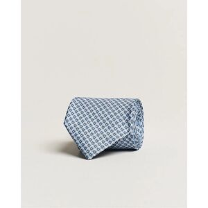 Brioni Printed Silk Tie Light Blue