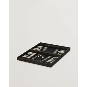 Manopoulos Classic Leatherette Backgammon Set Black