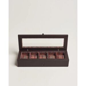 WOLF WM Brown 5 Piece Watch Box Tweed Brown