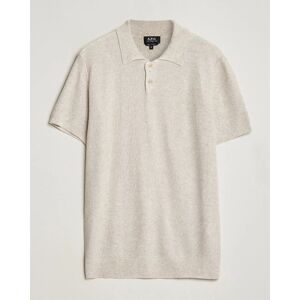 A.P.C. Jay Viscose/Linen Polo Beige