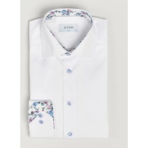 Eton Slim Fit Signature Twill Contrast Shirt White