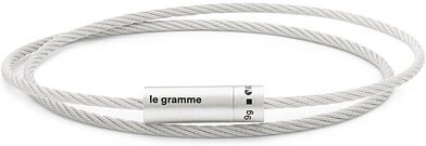 LE GRAMME Double Cable Bracelet Polished Sterling Silver 9g