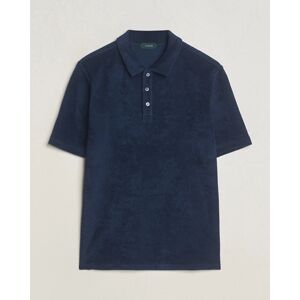 Zanone Terry Cotton Polo Navy