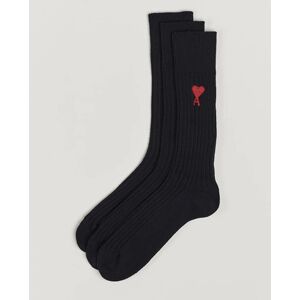 AMI 3-Pack Heart Socks Black