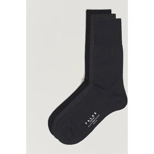 Falke 3-Pack Airport Socks Dark Navy/Black/Anthracite