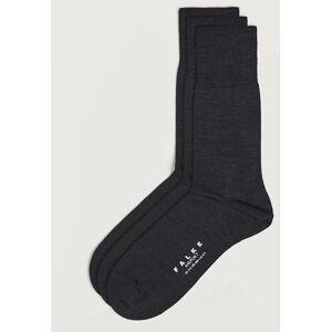 Falke 3-pack Airport Socks Anthracite Melange