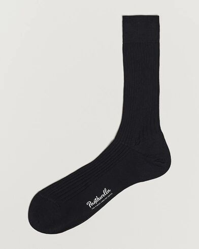 Pantherella Vale Cotton Socks Black