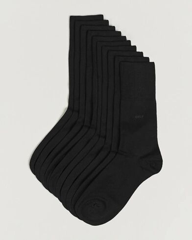 CDLP 10-Pack Bamboo Socks Black