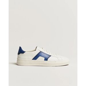 Santoni Double Buckle Sneakers White/Navy