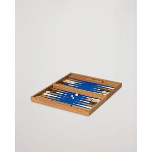 Manopoulos Walnut Royal Blue Large Backgammon