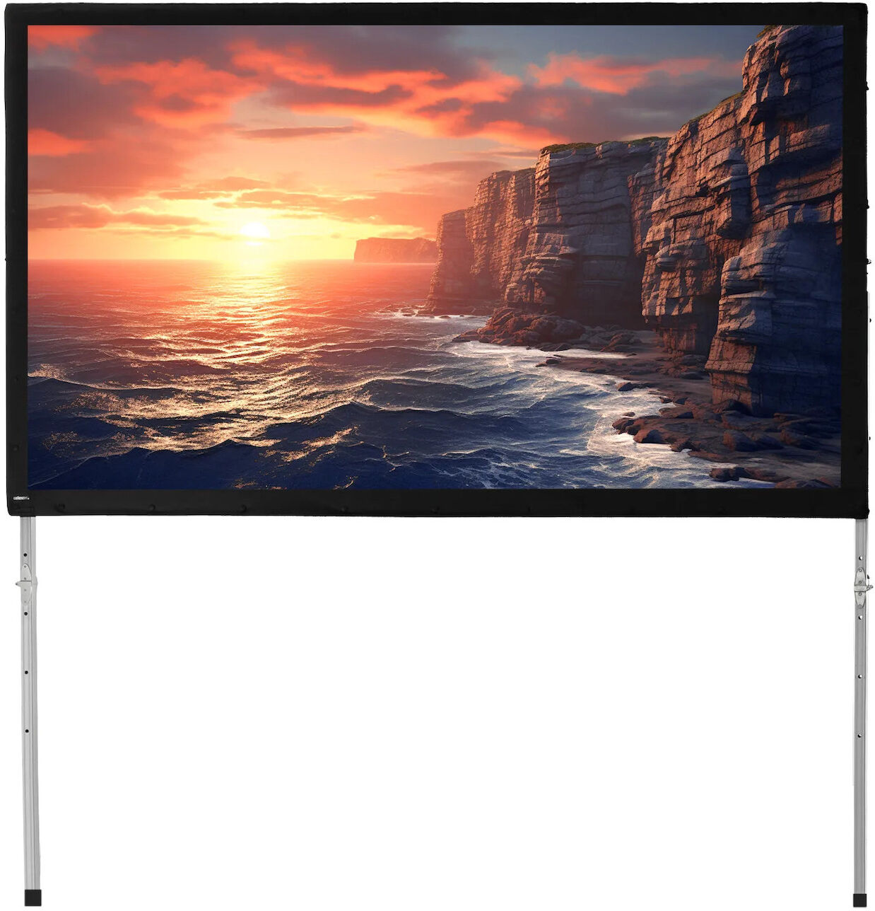celexon filmduk med vikbar ram Mobil Expert , 110 tum 244 x 137 cm, Frontprojektion celexon filmduk med vikbar ram Mobil Expert , 110 tum 244 x 137 cm, Frontprojektion