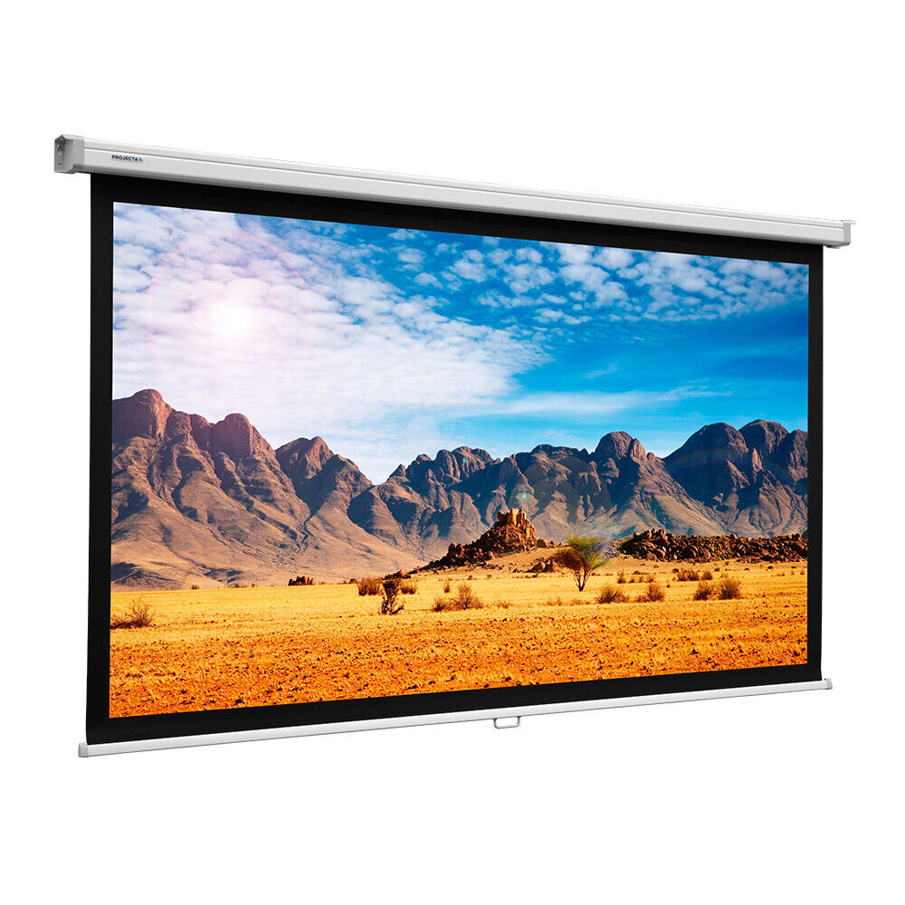 Projecta Rollo SlimScreen duk, 160 x 90 cm, 16:9, matt och vit Projecta Rollo SlimScreen duk, 160 x 90 cm, 16:9, matt och vit