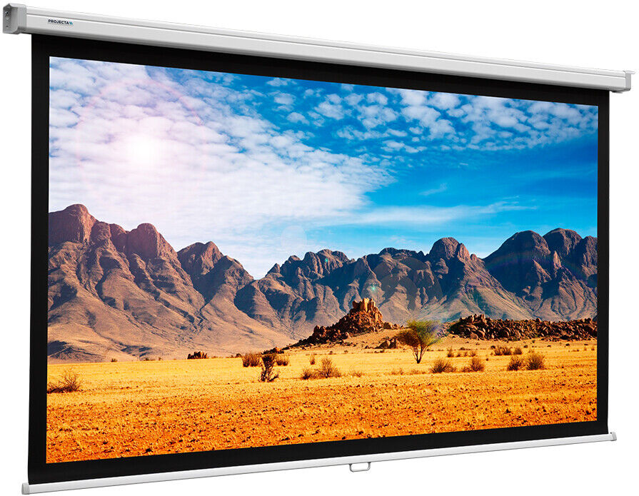 Projecta Rollo SlimScreen duk, 180 x 102 cm, 16:9, matt och vit Projecta Rollo SlimScreen duk, 180 x 102 cm, 16:9, matt och vit