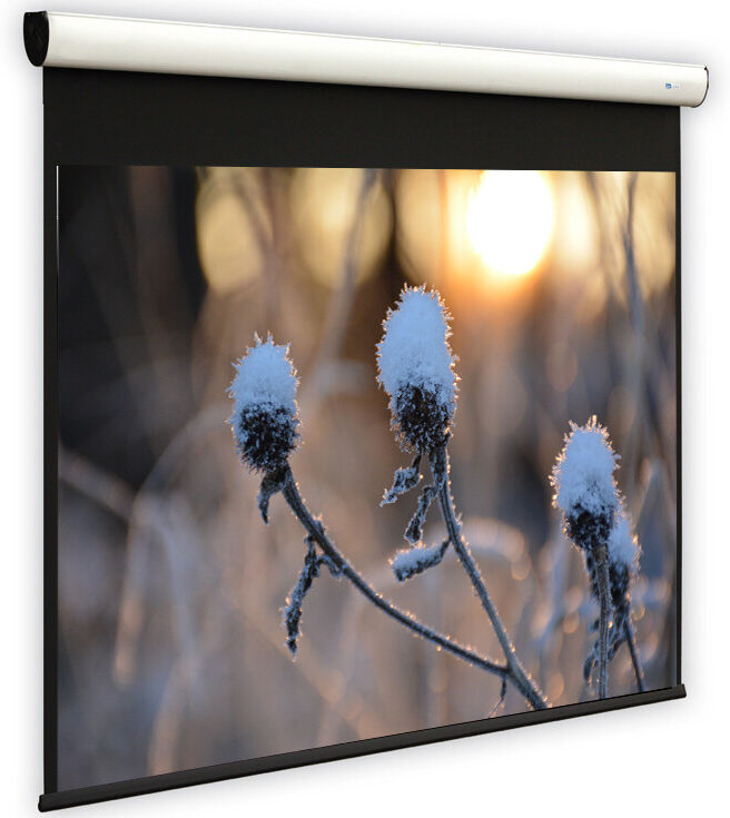 DELUXX Cinema motordriven filmduk Elegance 213 x 213cm mattvit Varico Flat DELUXX Cinema motordriven filmduk Elegance 213 x 213cm mattvit Varico Flat