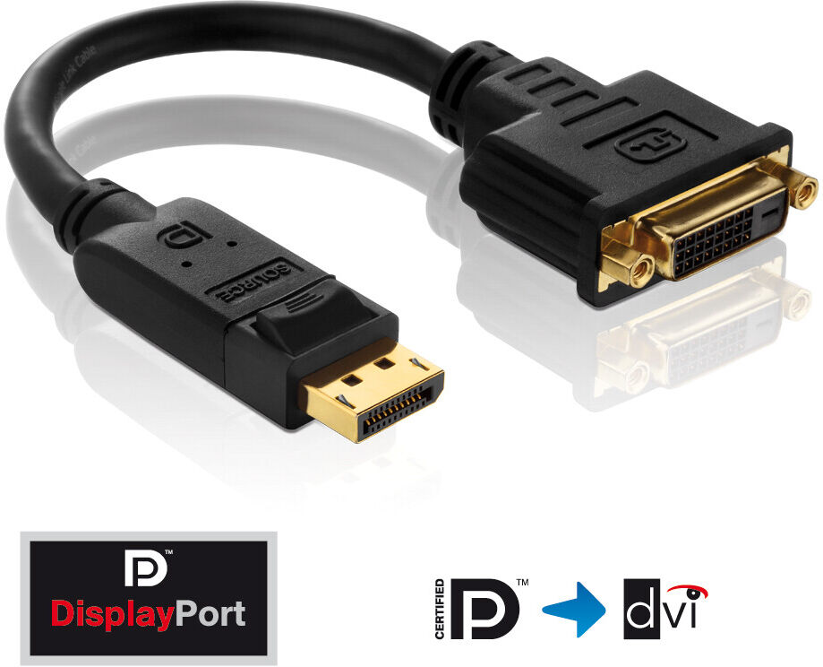 PureLink DisplayPort/DVI Adapter - basic+ Serie 0,10m