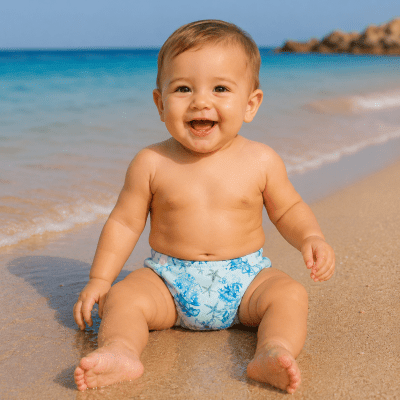 Badblöja baby med havsmönster i återvunnet material - Soak (Storlek : 15-20 kg) Badblöja baby med havsmönster i återvunnet material - Soak (Storlek : 15-20 kg)