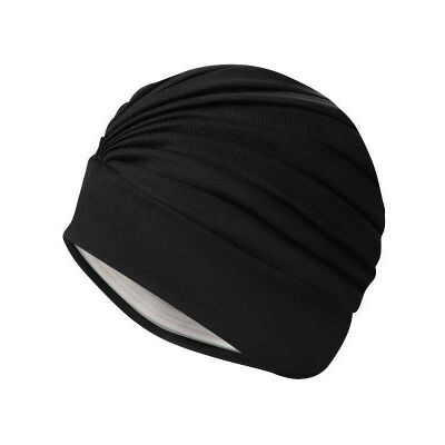 Badmössa dam turbanmodell svart i polyester Badmössa dam turbanmodell svart i polyester