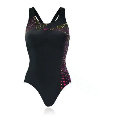 Baddräkt barn Tideflow svart/rosa - Speedo (Storlek: 176) Baddräkt barn Tideflow svart/rosa - Speedo (Storlek: 176)