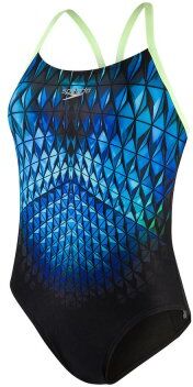 Baddräkt dam Digital rippleback blue - Speedo (Storlek: 40) Baddräkt dam Digital rippleback blue - Speedo (Storlek: 40)