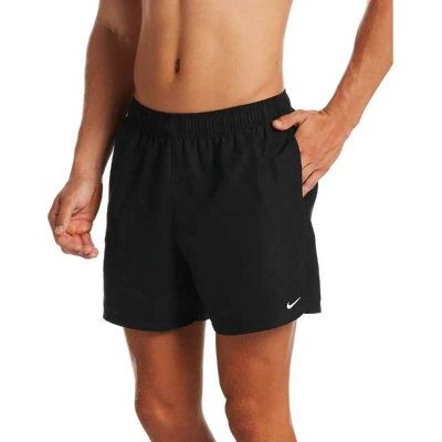 Badshorts herr 5" volley shorts solid svart - Nike (Storlek: M) Badshorts herr 5" volley shorts solid svart - Nike (Storlek: M)
