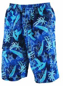 Badshorts herr blå surfing (Storlek: M) Badshorts herr blå surfing (Storlek: M)