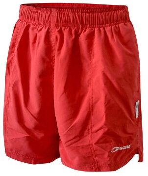 Badshorts unisex röd med dragkedja - Soak (Storlek: XL)