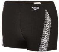 Badbyxa herr Monogram Aquashort svart/vit från speedo (Välj: 32" = M)