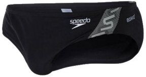 Badbyxor herr Monogram svart 7 cm brief - Speedo (Storlek: 42") Badbyxor herr Monogram svart 7 cm brief - Speedo (Storlek: 42")