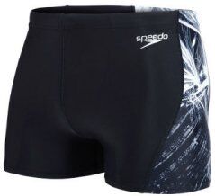 Badbyxor herr Curve Panel Aquashort svart/vit - Speedo (Välj: 30" = S) Badbyxor herr Curve Panel Aquashort svart/vit - Speedo (Välj: 30" = S)