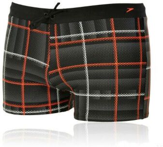 Badbyxor herr boxer svart/röda - Speedo  (Storlek: 28" = XS) Badbyxor herr boxer svart/röda - Speedo  (Storlek: 28" = XS)