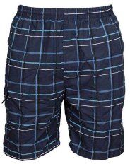 Badshorts herr blå/vit rutiga (Storlek: XXL) Badshorts herr blå/vit rutiga (Storlek: XXL)