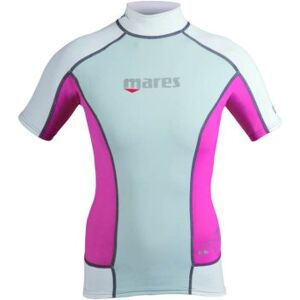 UV-tröja dam Rash Guard kortärmad rosa/vit - Mares (Storlek: 34) UV-tröja dam Rash Guard kortärmad rosa/vit - Mares (Storlek: 34)