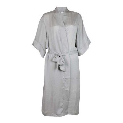Morgonrock i satin till dam - Gill (Storlek: M) Morgonrock i satin till dam - Gill (Storlek: M)