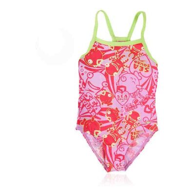 Baddräkt barn Titch rosa/grön - Speedo (Storlek: 86 = 1 ÅR) Baddräkt barn Titch rosa/grön - Speedo (Storlek: 86 = 1 ÅR)