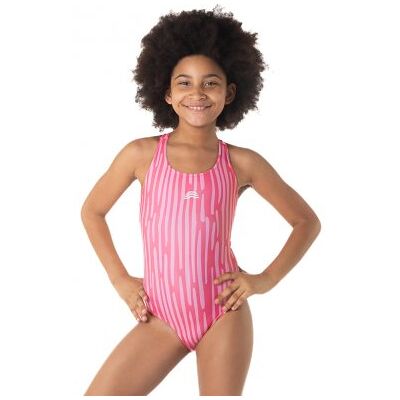 Baddräkt barn Lala stripe rosa- Aquarapid (Storlek: 140 cl = 10 år) Baddräkt barn Lala stripe rosa- Aquarapid (Storlek: 140 cl = 10 år)