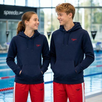 Hoodie Morris marinblå barn - Speedo (Storlek: 152 cl) Hoodie Morris marinblå barn - Speedo (Storlek: 152 cl)