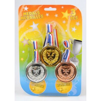 Badleksaker medaljer halsband guld/silver/brons Badleksaker medaljer halsband guld/silver/brons