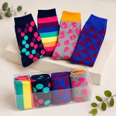 Strumpor Crazysock 4-pack storlek 36-40 Strumpor Crazysock 4-pack storlek 36-40
