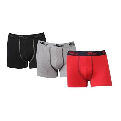 Billiga kalsonger 3-pack svart, grå, röd - Millers (Storlek: XXL) Billiga kalsonger 3-pack svart, grå, röd - Millers (Storlek: XXL)