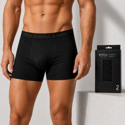 Kalsonger 2-pack svart bambu - Berga (Storlek: 3XL) Kalsonger 2-pack svart bambu - Berga (Storlek: 3XL)