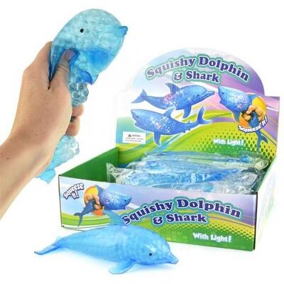 Blinkande squeeze delfin 22 cm Blinkande squeeze delfin 22 cm