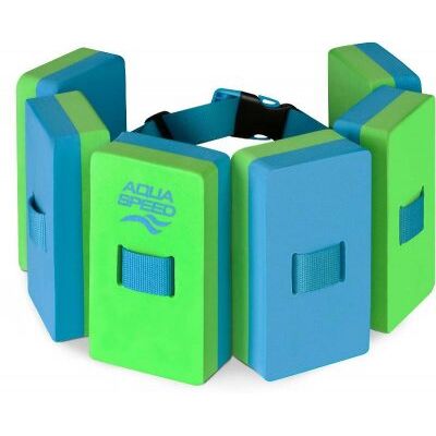 Simbälte 6 flytblock - blå/grön 30-60 kg Simbälte 6 flytblock - blå/grön 30-60 kg