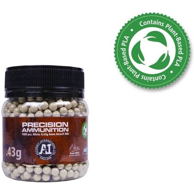 ASG AI PLA/Bio BBs 0,43g 1000st ASG AI PLA/Bio BBs 0,43g 1000st