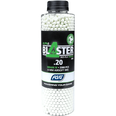 ASG Alpha Blaster PLA Green Tracer Bio BBs 0,20g 3300st ASG Alpha Blaster PLA Green Tracer Bio BBs 0,20g 3300st