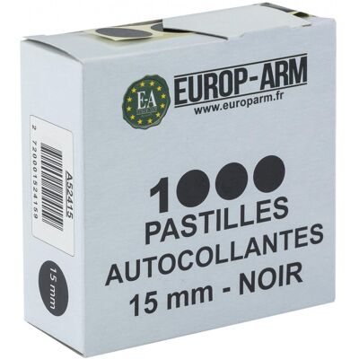 Annan Tillverkare E-A Självhäftande Klisterlapp/Täcklapp 1000st (Färg: Svart, Storlek: 15mm) Annan Tillverkare E-A Självhäftande Klisterlapp/Täcklapp 1000st (Färg: Svart, Storlek: 15mm)