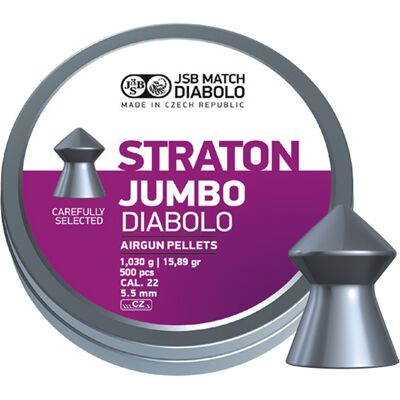JSB Match Diabolo JSB Straton Jumbo 5,50mm 1,030g - 500st JSB Match Diabolo JSB Straton Jumbo 5,50mm 1,030g - 500st
