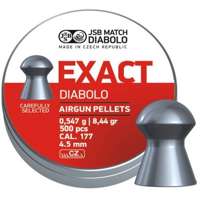 JSB Match Diabolo JSB Exact 4,50mm 0,547g - 500st JSB Match Diabolo JSB Exact 4,50mm 0,547g - 500st