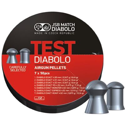 JSB Match Diabolo JSB Exact Test 4,5mm 7x50st JSB Match Diabolo JSB Exact Test 4,5mm 7x50st