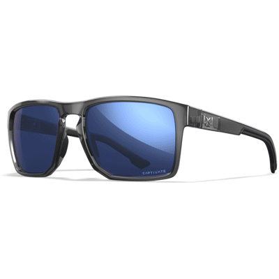 Wiley X WileyX FOUNDER Captivate Polarized Blue Mirror / Gloss Crystal Grey Wiley X WileyX FOUNDER Captivate Polarized Blue Mirror / Gloss Crystal Grey