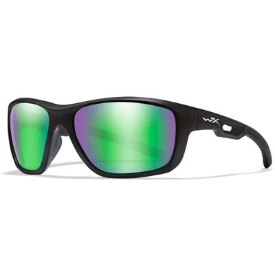 Wiley X WileyX ASPECT Pol Emerald Mirror Matte Black Frame Wiley X WileyX ASPECT Pol Emerald Mirror Matte Black Frame